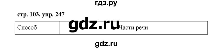 ГДЗ по русскому языку 7 класс  Баранов   упражнение - 247, Решебник №1 к учебнику 2015