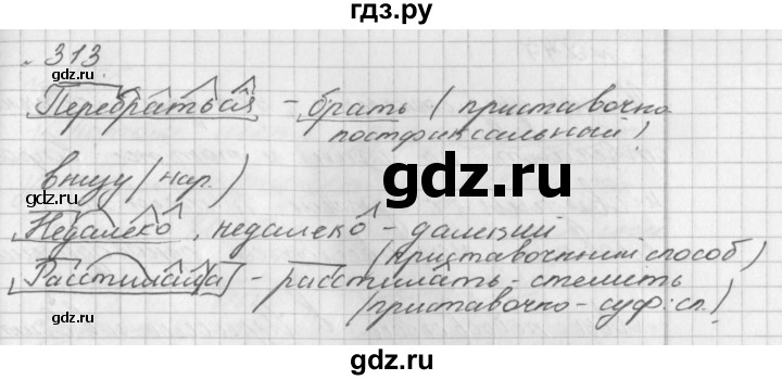 ГДЗ по русскому языку 8 класс  Пичугов практика  упражнение - 313, Решебник к учебнику 2017