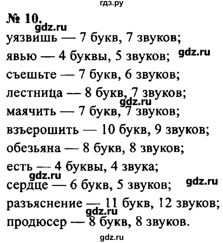 ГДЗ по русскому языку 8 класс  Львова   упражнение - 10, Решебник №2