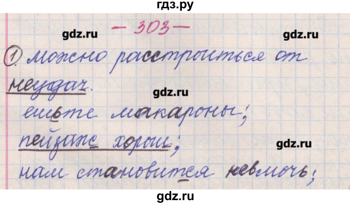 ГДЗ по русскому языку 11 класс Львова  Базовый и углубленный уровень упражнение - 303, Решебник
