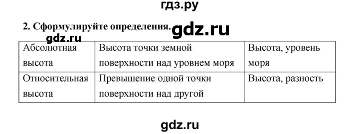 ГДЗ по географии 6 класс Болотникова тетрадь-практикум (Домогацких)  страница - 23, Решебник